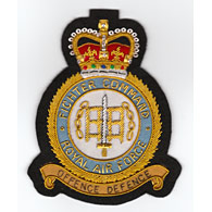 Royal Air Force Fighter Command Wire Blazer Badge